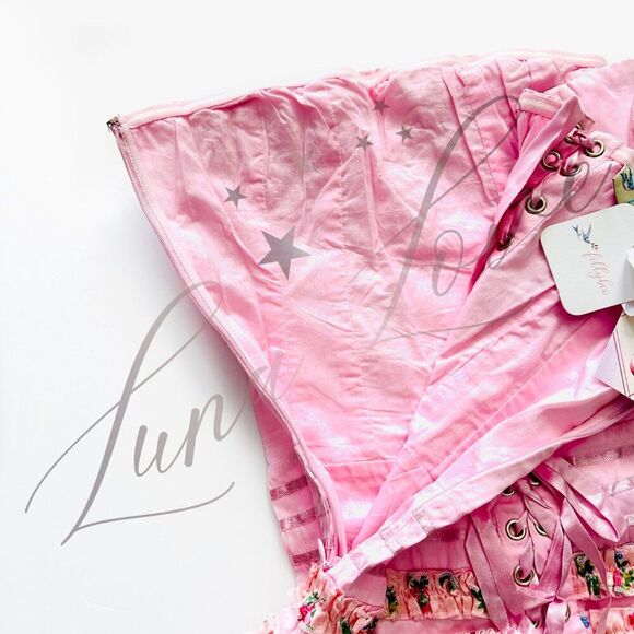 FILLYBOO Lotus 'Carnivale' Corset Mini Dress In Pink NWT - Picture 12 of 15